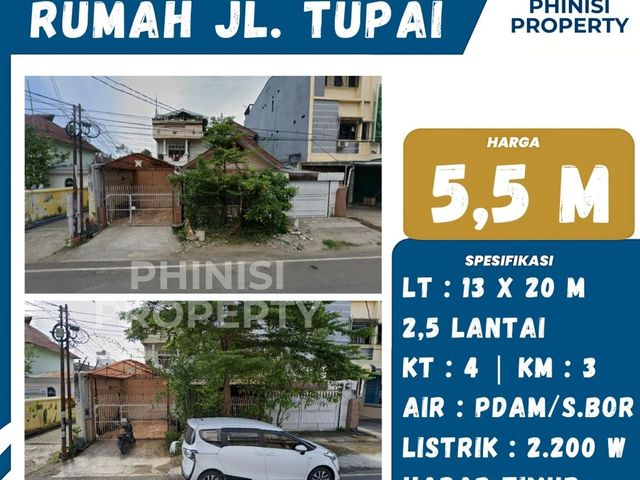 Dijual Rumah Jl. Tupai Poros Lokasi Strategis !