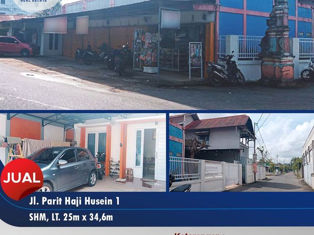 Bangunan Rumah + Kios + Usaha Kost Akses dekat ke Kantor Gubernur di Parit Haji Husin 1