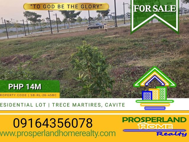 HIGH-END RESIDENTIAL LOT FOR SALE IN TRECE MARTIRES, CAVITE