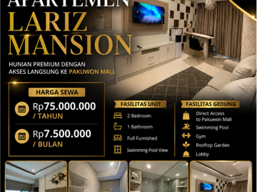🏙️✨ DISEWAKAN APARTEMEN LARIZ MANSION – PAKUWON MALL SURABAYA ✨🏙️