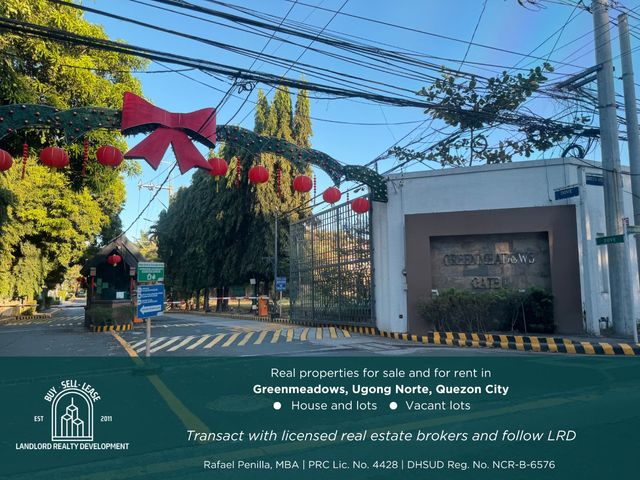 Greenmeadows Quezon City Properties for Sale & Rent | Houses and Lots Available