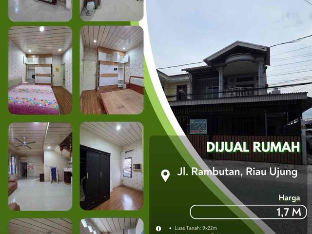 Dijual Rumah Hook di Daerah Rambutan Pekanbaru Kota!