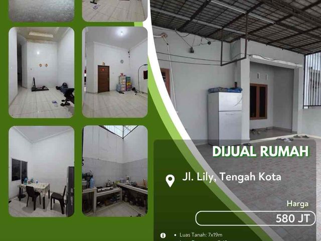 Dijual Rumah Jalan Lily Tengah Kota Pekanbaru Siap Huni!