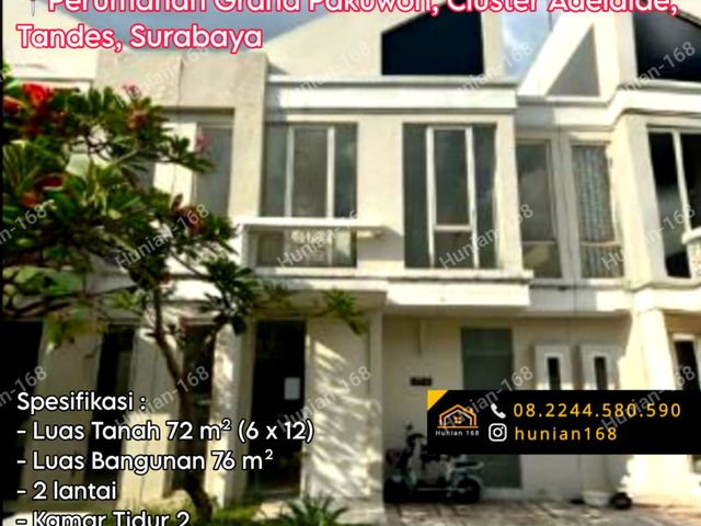 Jual Rumah Perumahan Cluster Adelaide Grand Pakuwon Surabaya Kota Pusat Tengah Margomulyo Tandes North South Victoria