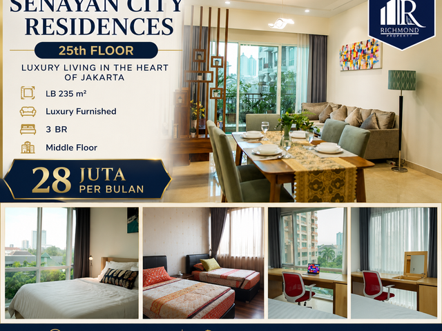 Senayan Residence 2BR Fully Furnished – Below Market Price!