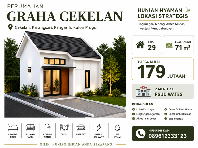 perumahan di karangsari pengasih dekat rsud wates