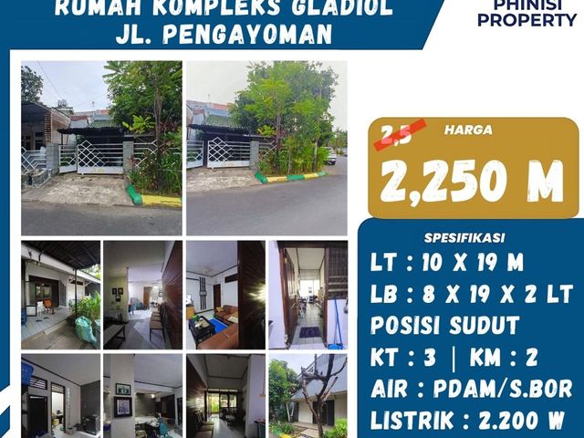 DIJUAL Rumah sudut di Kompleks Gladiol Panakukkang