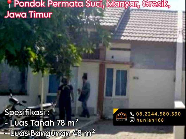 Jual Rumah Perumahan Pondok Permata Suci Griya Permai Cahaya Manyar Gresik Kota Baru GKB Modern Residence