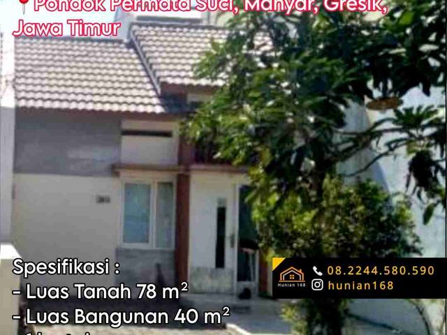 Jual Rumah Perumahan Pondok Permata Suci Griya Permai Cahaya Manyar Gresik Kota Baru GKB Modern Residence