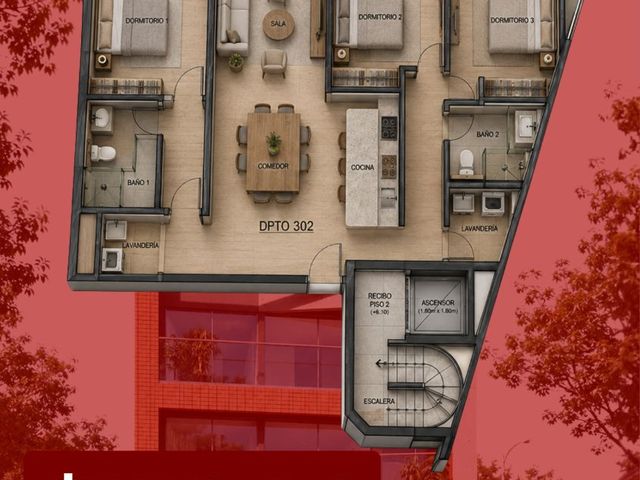 DEPARTAMENTO DE 109M2 CERCA AL MALL PLAZA Y REAL PLAZA - AV EJERCITO