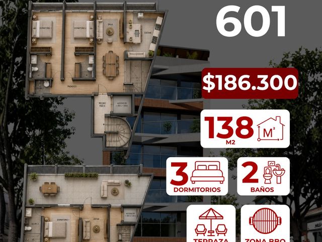 DPTO 601 – DÚPLEX CON TERRAZA + AZOTEA | CERCA DE MALL PLAZA Y REAL PLAZA AREQUIPA – CAYMA