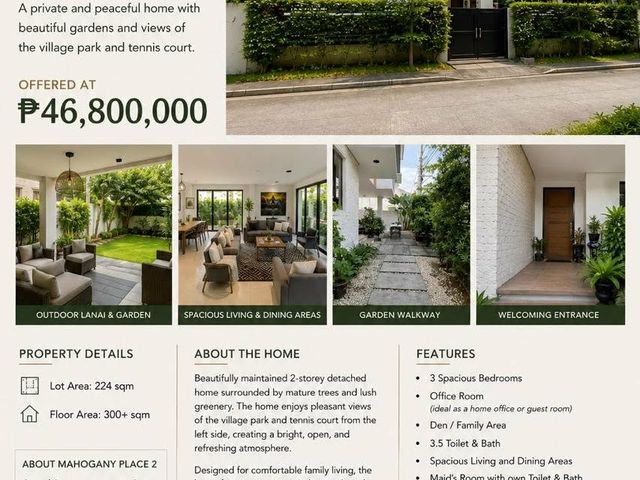 🏡 MODERN DETACHED HOME WITH PARK VIEWS | Mahogany Place 2, Acacia Estates, Taguig