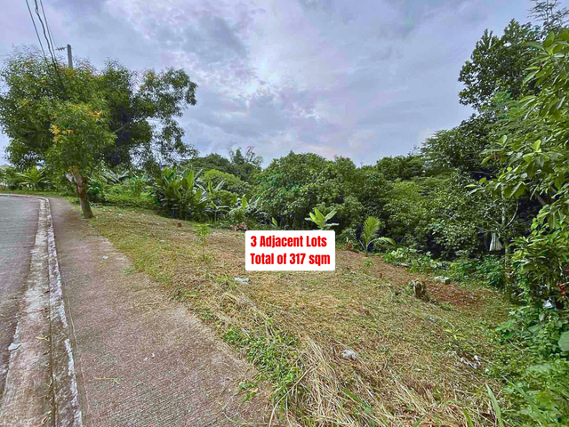3 Adjacent lots (317 sqm more or less) in Heritage Spring Homes - Near Future SM Nuvali