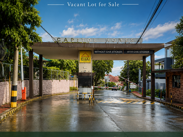 Vacant lot for sale Capitol Homes - near Vista Real Classica , Don Antonio Royale , La Vista , Loyola Grand Villas , Ayala Heights , Filinvest