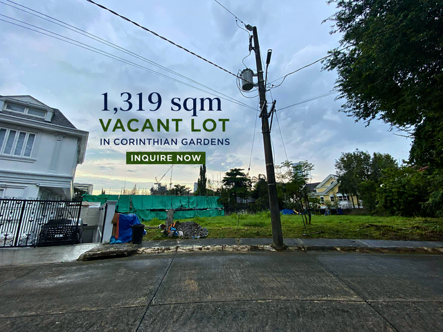 Hot deals!! Vacant Lot for sale in Corinthian Gardens - Negotiable Price