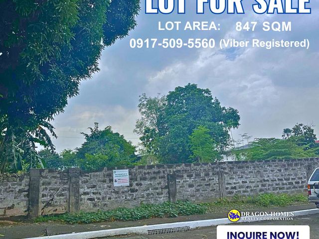 Below Market Value - 847 sqm Lot in Greenhills West Sub (Near ICA) - Negotiable!!