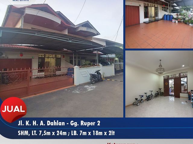 Rumah 2 Lantai Tengah Kota Akses Mudah dekat Perkantoran SPBU Toko di K.H.A Dahlan