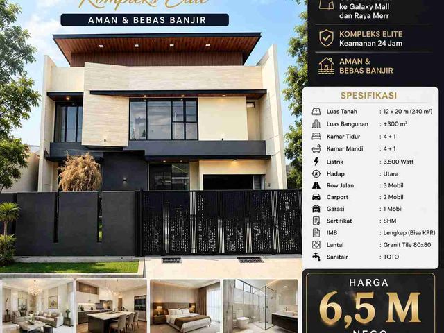 Dijual rumah baru Kertajaya indah timur