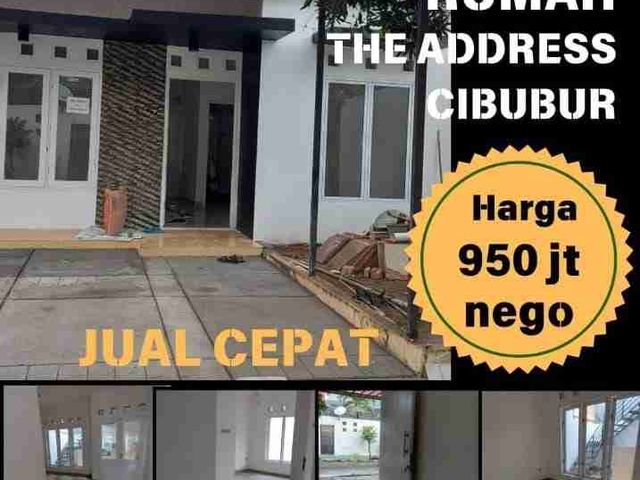 DIJUAL RUMAH MURAH THE ADDRESS CIBUBUR
