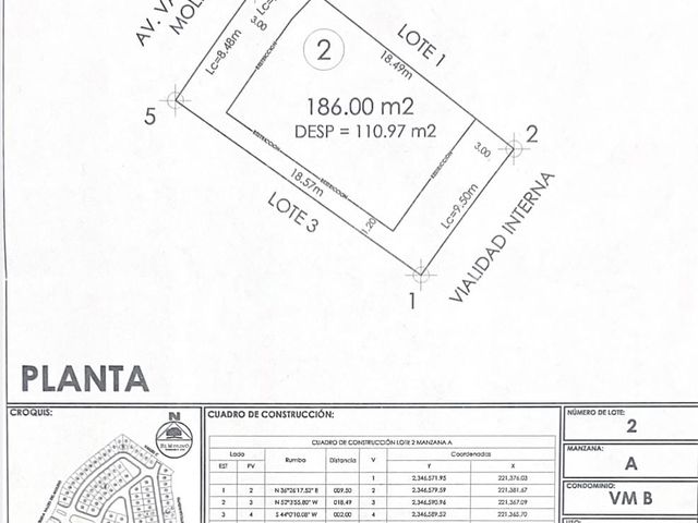 TERRENO EN VENTA EN VALLES DEL MOLIO B