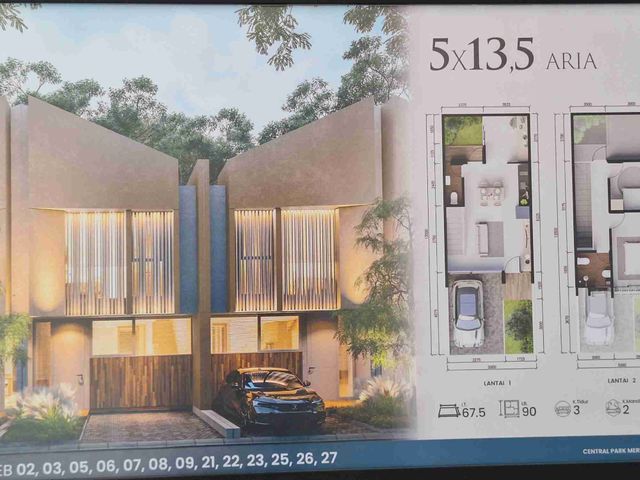 Jual Rumah 2 lantai Central Park Merr