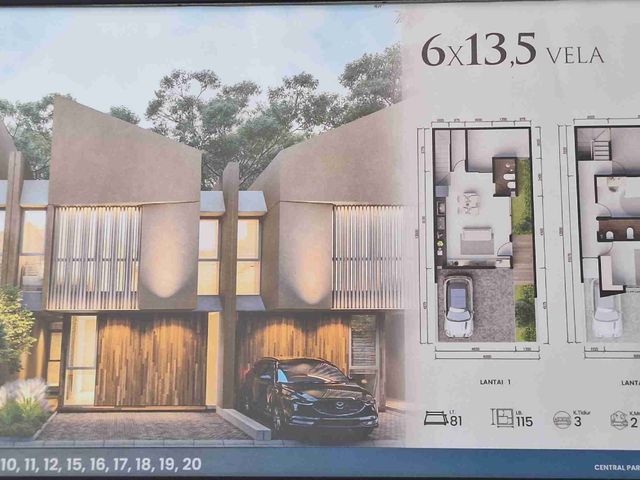 Jual Rumah 2 lantai Central Park Merr