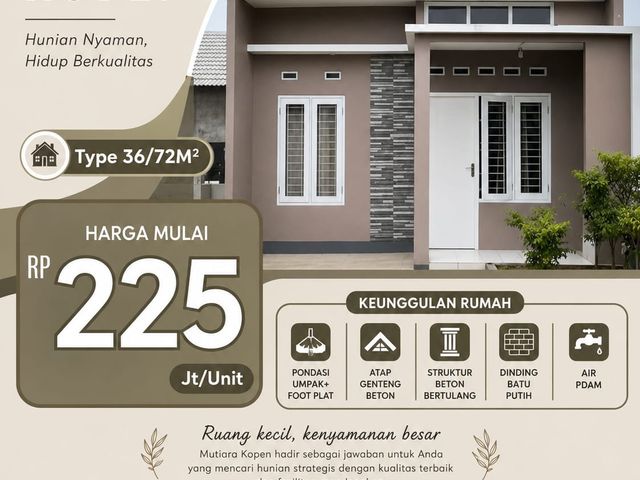 MUTIARA KOPEN HUNIAN ASRI UNTUK KELUARGA MASA KINI
