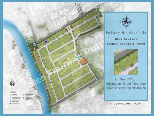 Embassy Hills New Manila Lot for Sale