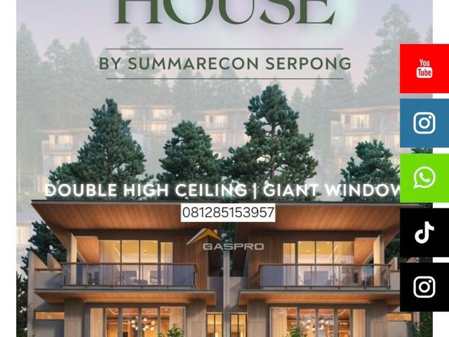 FINORE BY SUMMARECON SERPONG RUMAH BERGAYA FINLANDIA 3,8man PALING LARIS DI GADING SERPONG