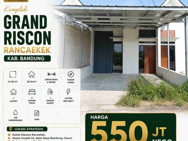 Rumah minimalis 500 jutaan di Grand Riscon Rancaekek, Bandung