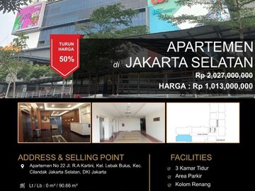 Dijual Cepat Apartemen Lokasi Lebak Bulus Harga Murah Jakarta Selatan