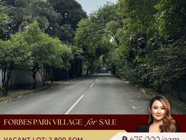 For Sale Vacant Lot in Forbes Park Village Makati