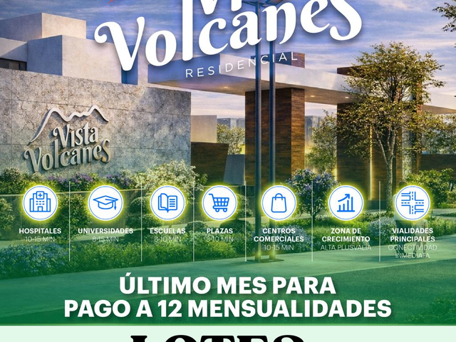 LOTES EN VENTA EN VISTA VOLCANES