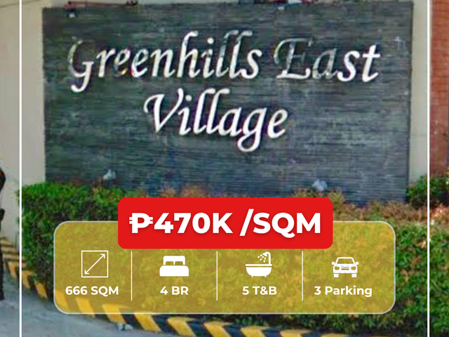 4 Bedroom House and Lot for Sale at Greenhills East Village, Mandaluyong City