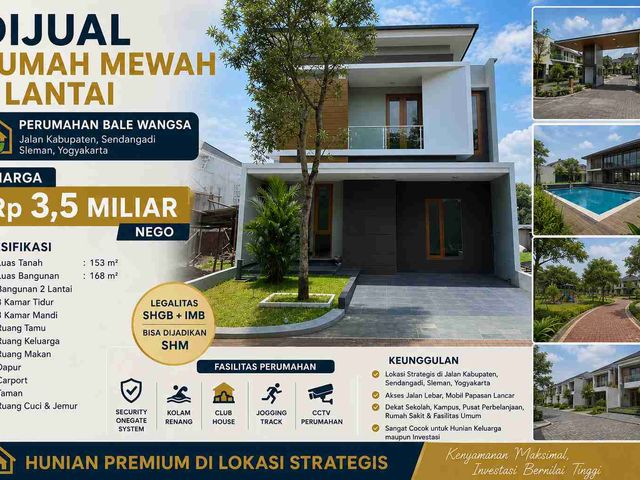 RUMAH MEWAH 2 LANTAI DIJUAL Hunian Premium di Perumahan Bale Wangsa
