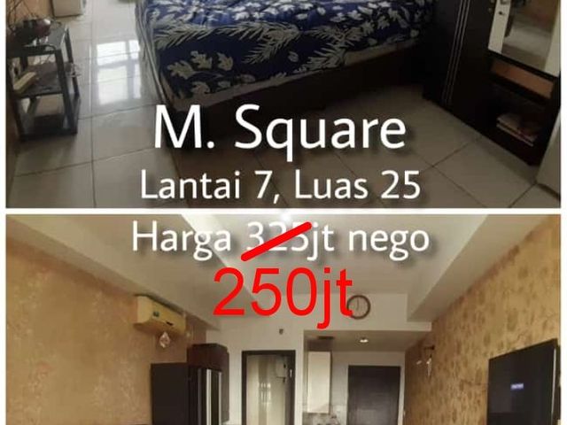 TURUN HARGA Apartemen M Square FULL FURNISH Murah Siap Huni