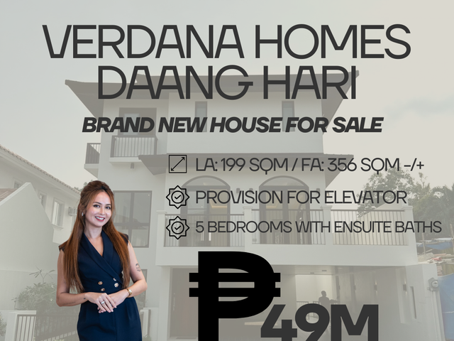 BEST DEAL IN VERDANA HOMES DAANG HARI BRAND NEW HOUSE FOR SALE
