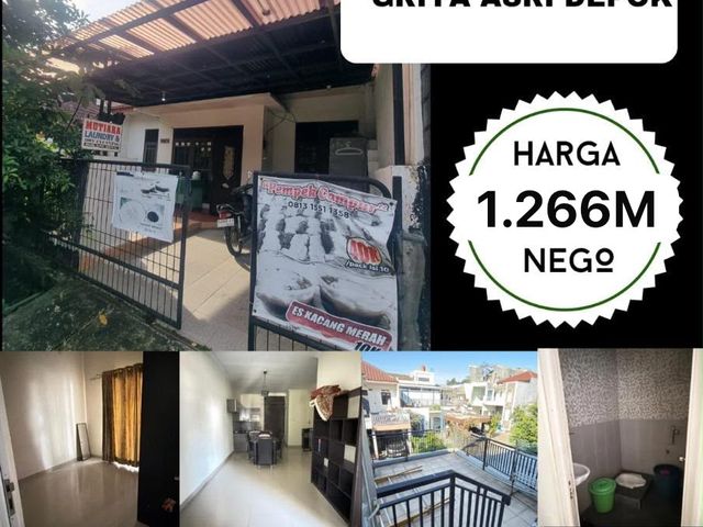 RUMAH SECOND GRIYA ASRI DEPOK (TURUN HARGA)