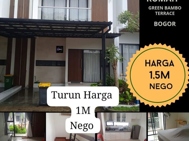 DIJUAL RUMAH SIAP HUNI DI GREEN BAMBO TERAS BOGOR