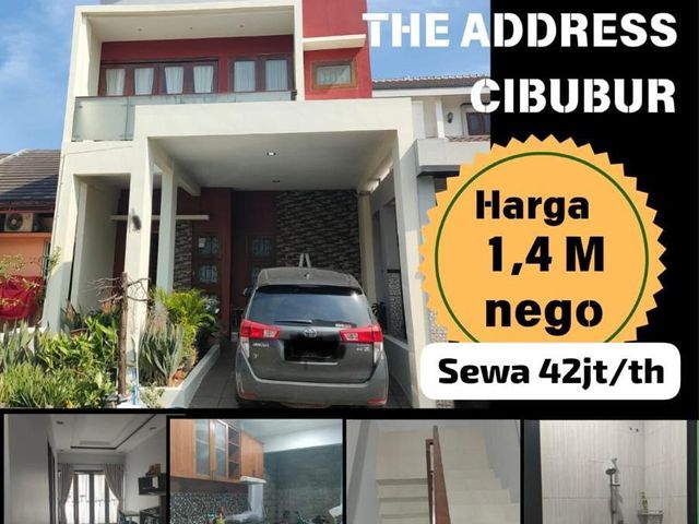 DIJUAL ATAU DISEWAKAN RUMAH SIAP HUNI DI THE ADDRESS CIBUBUR