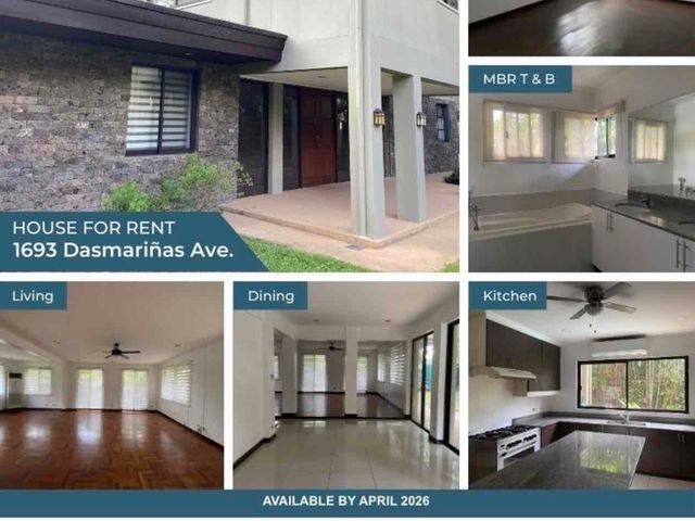 for rent, Dasmariñas Village, House and lot.