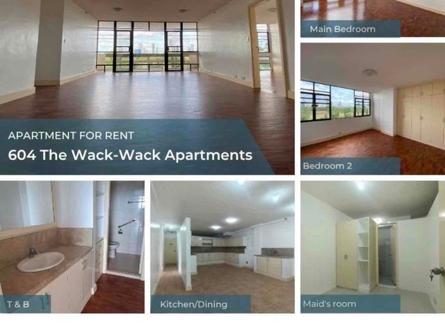 for rent, 3br, wack wack apartments.