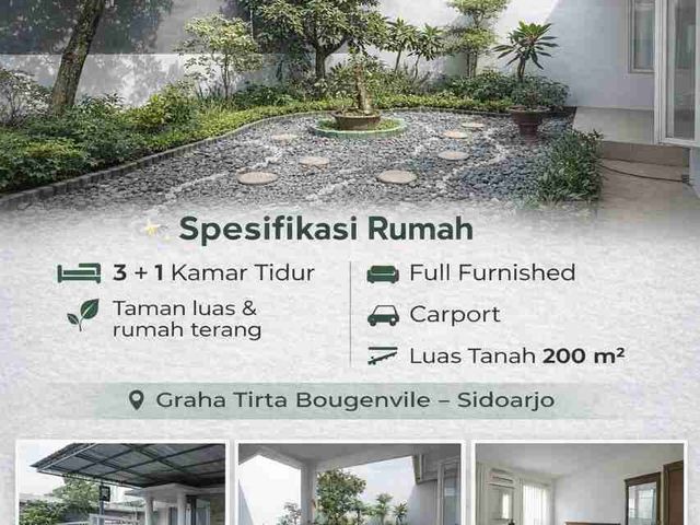 Disewakan Rumah Full Furnish Graha Tirta