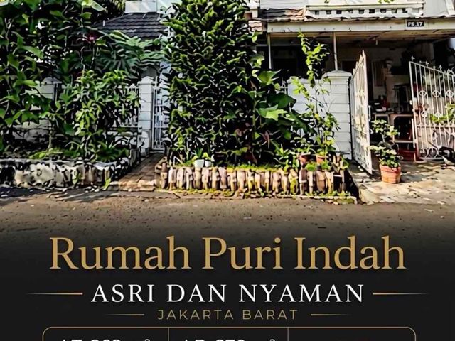 Rumah Asri Puri Indah view taman