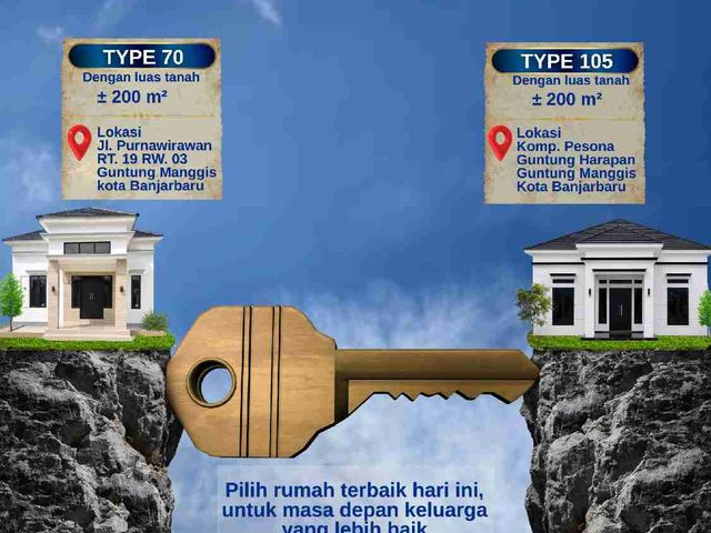 2 UNIT RUMAH MEWAH SIAP BANGUN, BANJARBARU KALSEL