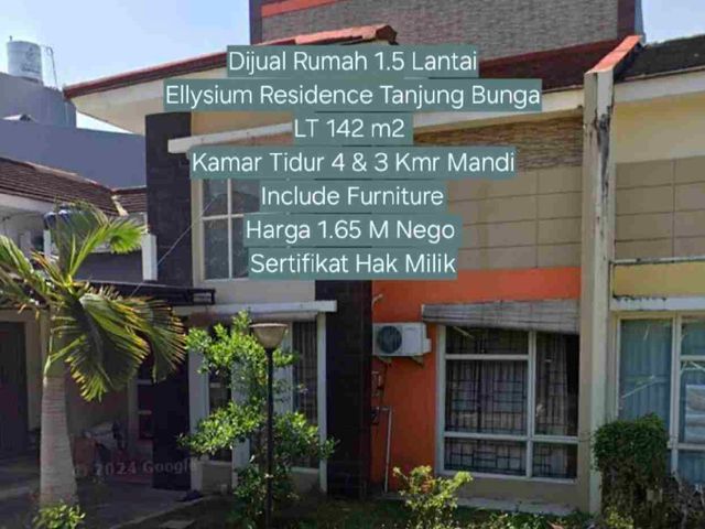 Dijual Rumah 2 lt di perum. Elysium Thg Bunga Makassar