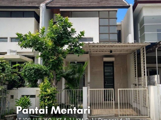 Rumah Pantai Mentari MINIMALIS, SIAP HUNI, ROW JALAN 3 MOBIL