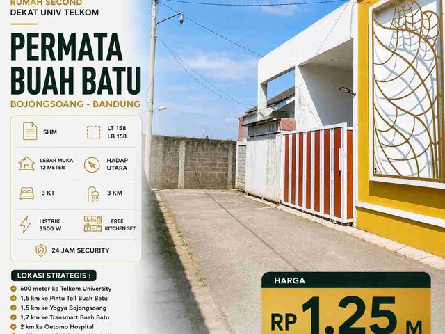 Dijual cepat rumah strategis dekat Univ Telkom Bojongsoang, Bandung
