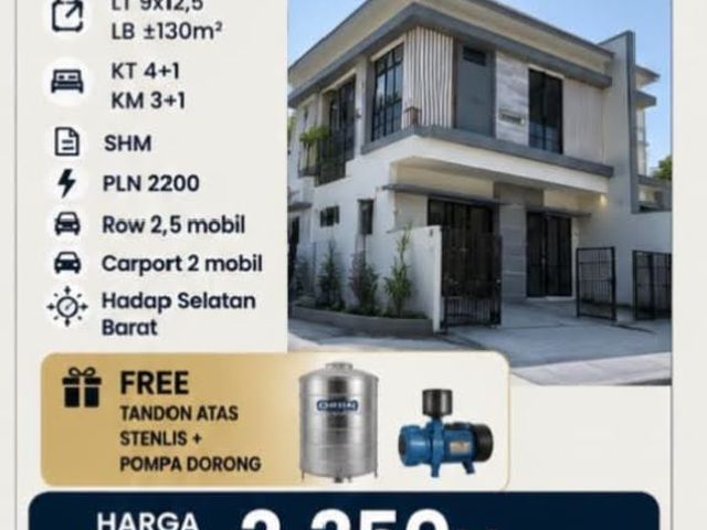 Dijual Rumah Minimalis Modern di Sutorejo