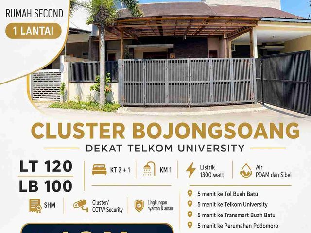 Dijual rumah siap huni dekat Telkom University Bojongsoang Bandung